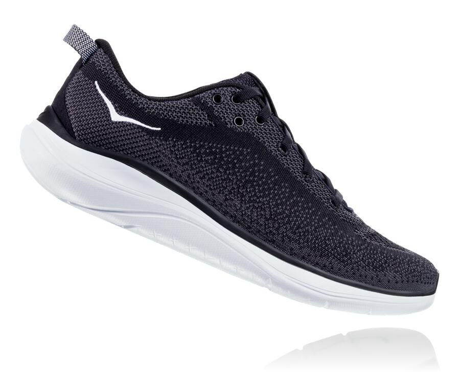 Zapatillas Running Hoka One One Hombre - Hupana Flow - Negras/Blancas - JCU720354